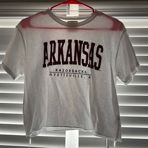 University of Arkansas Razorbacks crop top